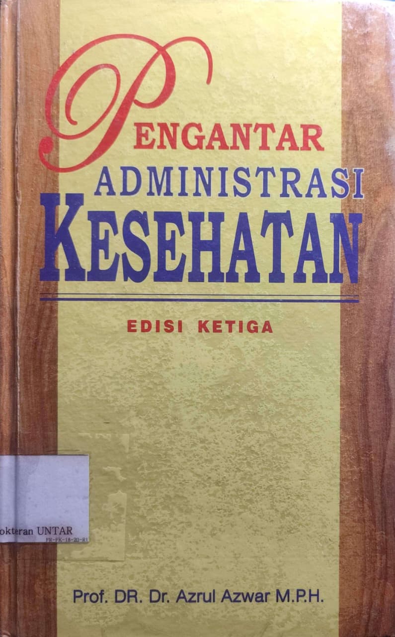 Pengantar Administrasi Kesehatan