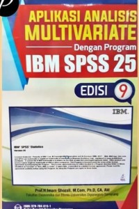 Aplikasi Analisis Multivariate dengan Program IBM SPSS 25