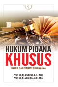 Hukum Pidana Khusus ; Unsur danksi pidananya