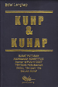 KUHP & KUHAP ; Adisi Lengkap