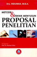 METODE & TEKNIK MENYUSUN PROPOSAL MENELITIAN