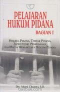 Pelajaran Hukum Pidana bagian I