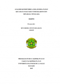 Analisis Konsep Diri Lansia di Desa Pangu Kecamatan Ratahan