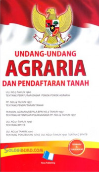 Undang-undang Agraria dan Pendaftaran Tanah