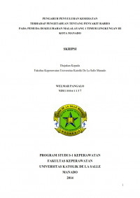PENGARUH PENYULUHAN KESEHATAN
TERHADAP PENGETAHUAN TENTANG PENYAKIT RABIES PADA PEMUDA DI KELURAHAN MALALAYANG 1 TIMUR LINGKUNGAN III KOTA MANADO