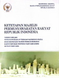 Ketetapan majelis permusyawaratan rakyat republik Indonesia