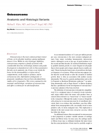 Anatomic and Histologic Variants